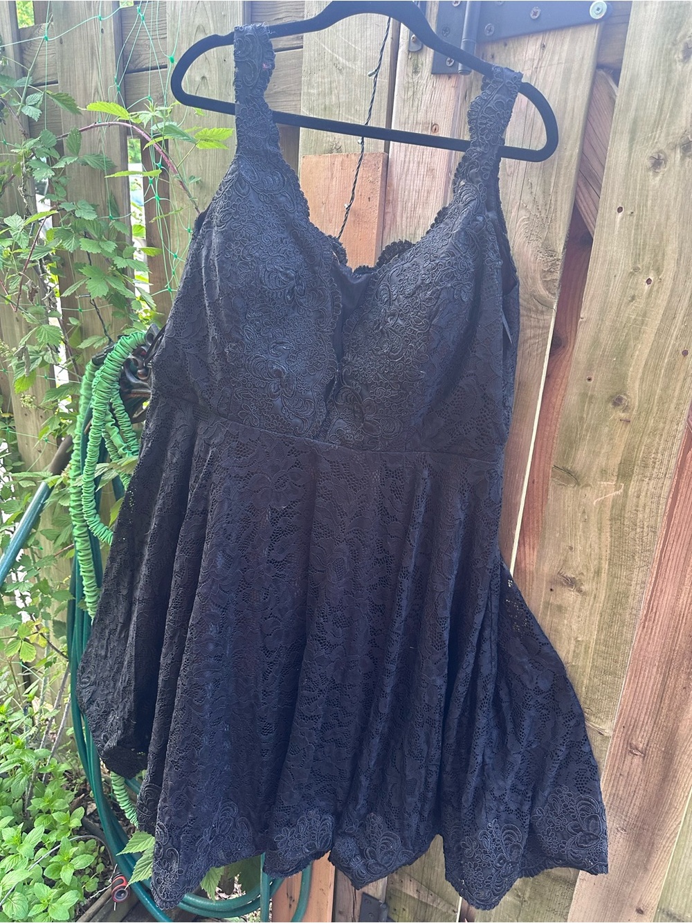 Black Lace Midi Dress - Evening Dress 3X